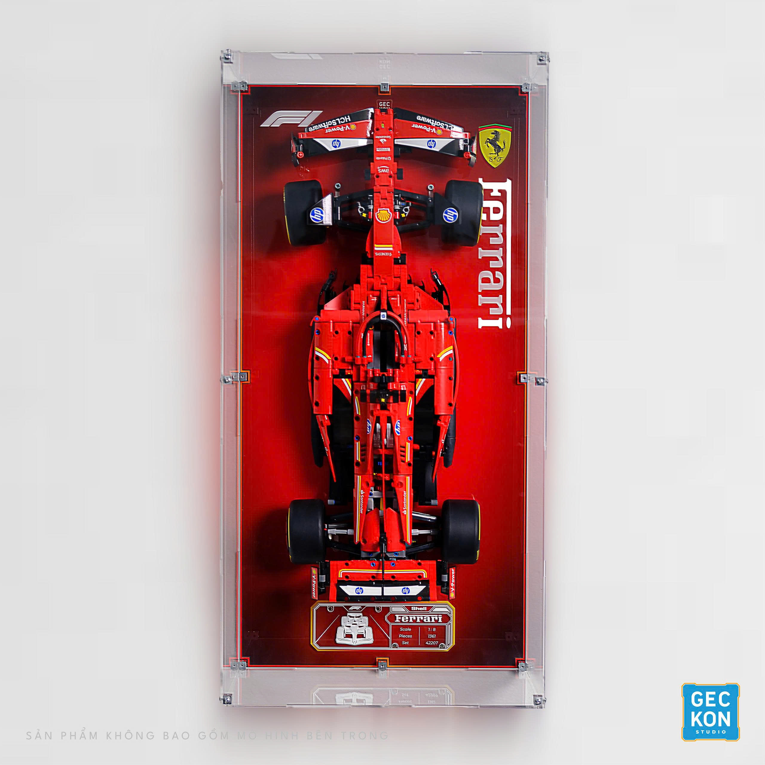 DISPLAY CASE - LEGO® TECHNIC Ferrari SF-24 F1 Car (42207)